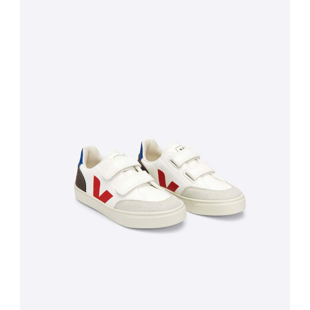 Veja V-12 CHROMEFREE Kids' Shoes White/Black | NZ 750JPQ